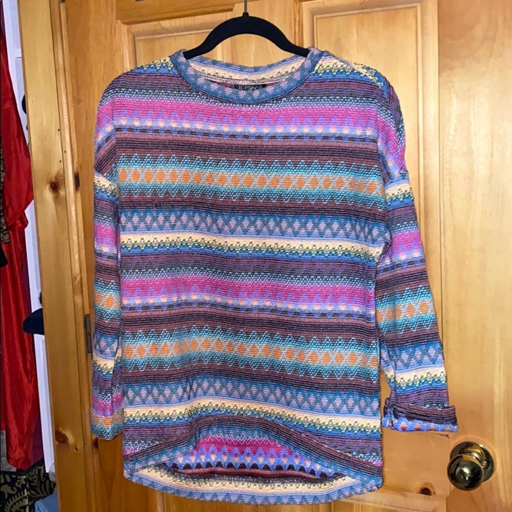 Lightweight Pattern Knit Sweater - Picture 3 of 3